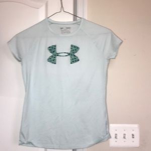 under armor teal t shirt